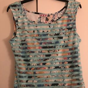 Three Pink Hearts Women’s Floral Blouse